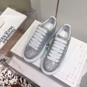 Pallet of authentic Alexander McQueen Oversized Sneakers in original retail boxes for wholesale luxury resale